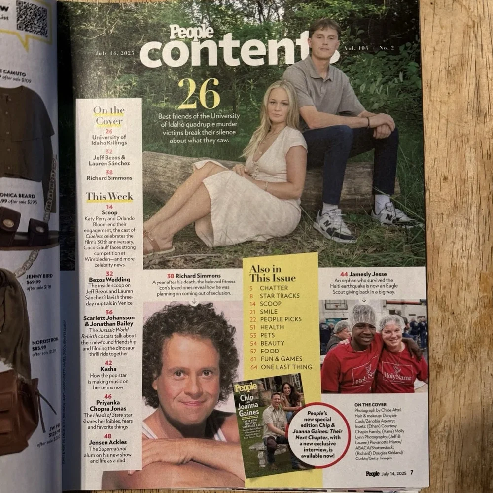 People Mag 7/14/25 Fantastic 4 Cover Jeff Bezos Wedding Kesha‎ Exclusive